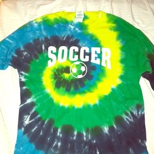 Soccer longsleeve tie dye